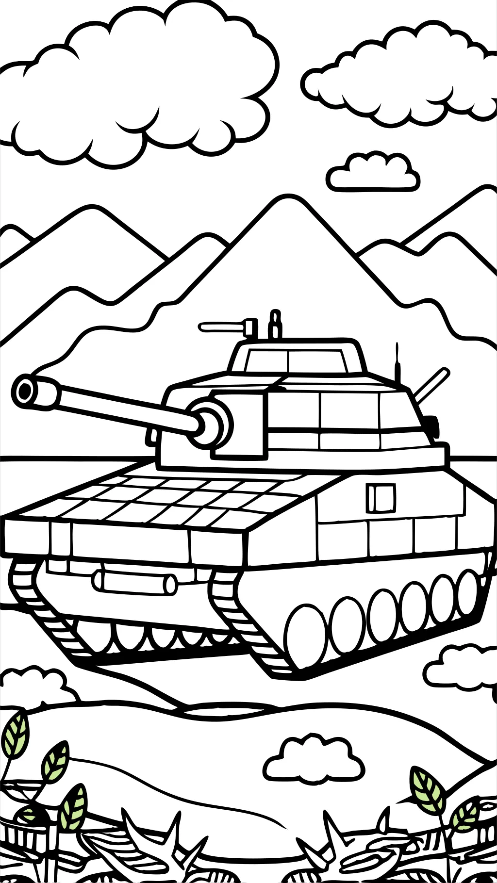 military tank coloring pages